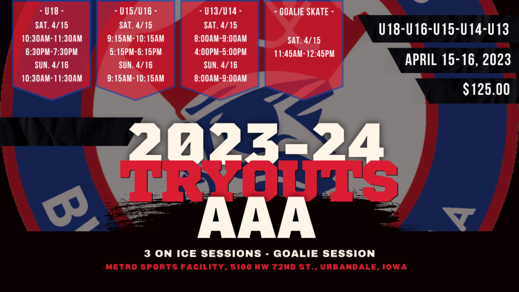 Tryouts Hockey Club Des Moines